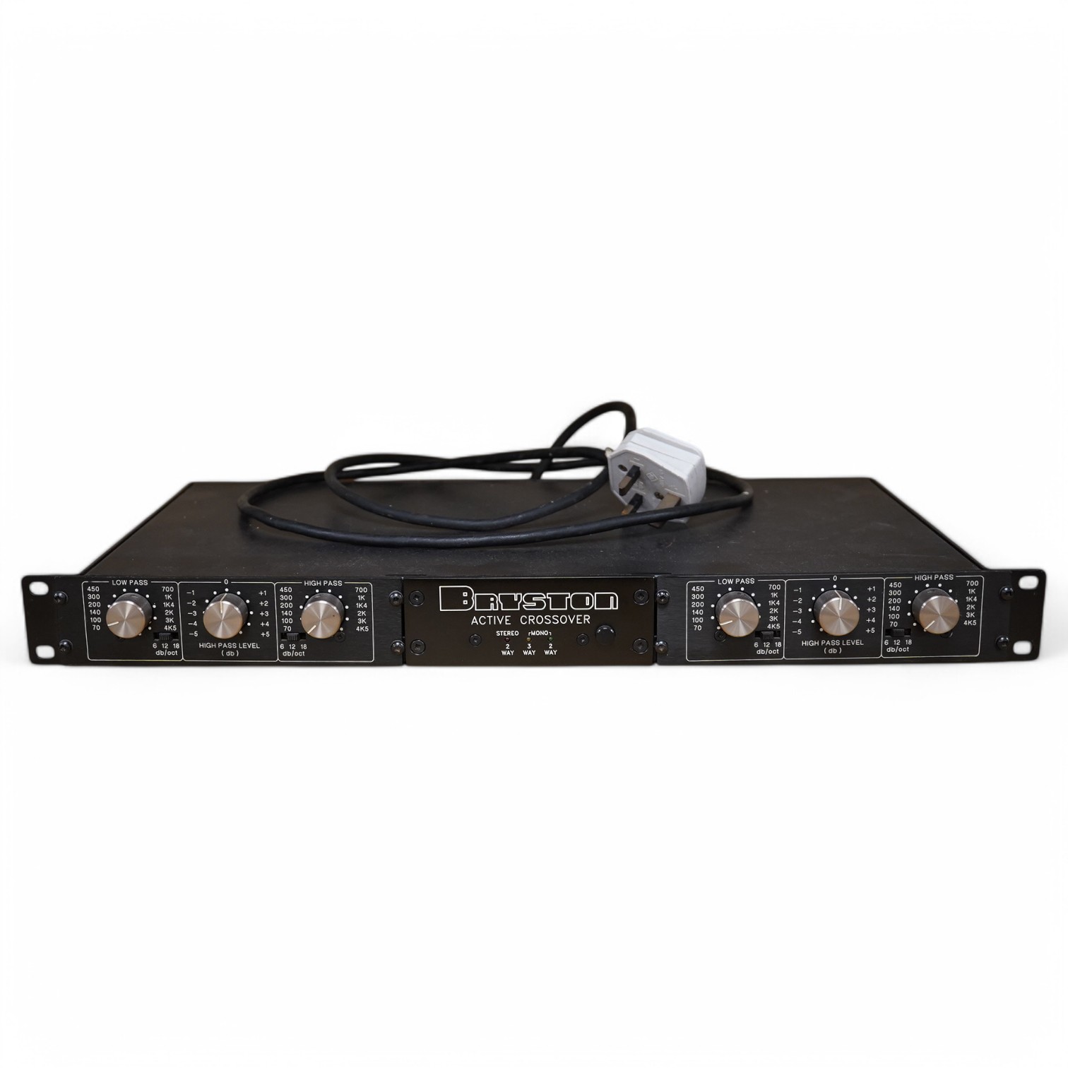 Bryston 10B Active Stereo Crossover for rack mounting. Condition - good, sold untested.